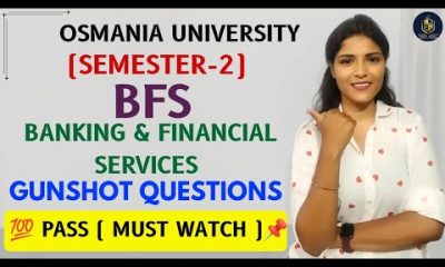 BFS | BANKING & FINANCIAL SERVICES | IMPORTANT QUESTIONS | O.U | 2026 | SEM-2 | @shivanipallela