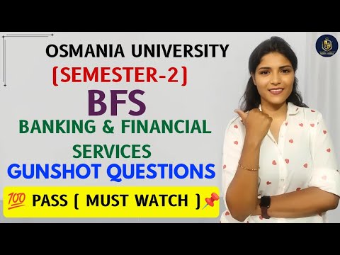 BFS | BANKING & FINANCIAL SERVICES | IMPORTANT QUESTIONS | O.U | 2026 | SEM-2 | @shivanipallela