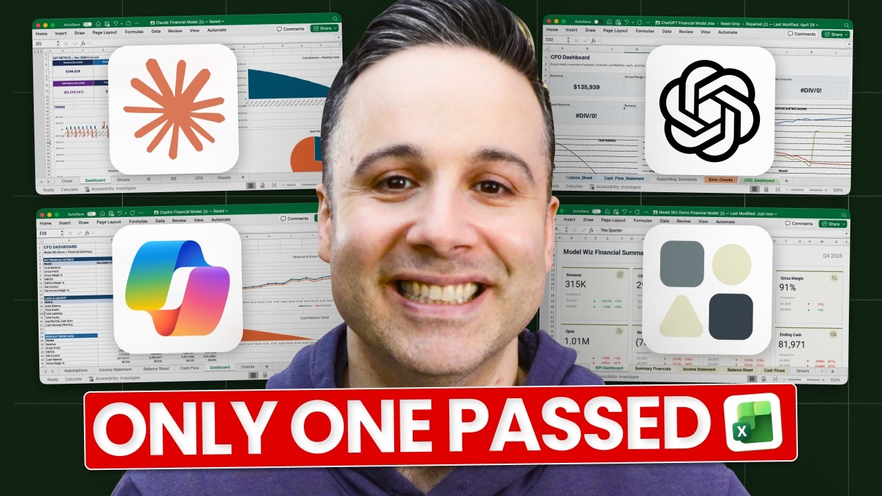 I Asked 4 AI Excel Tools to Build a Financial Model. Only One Passed