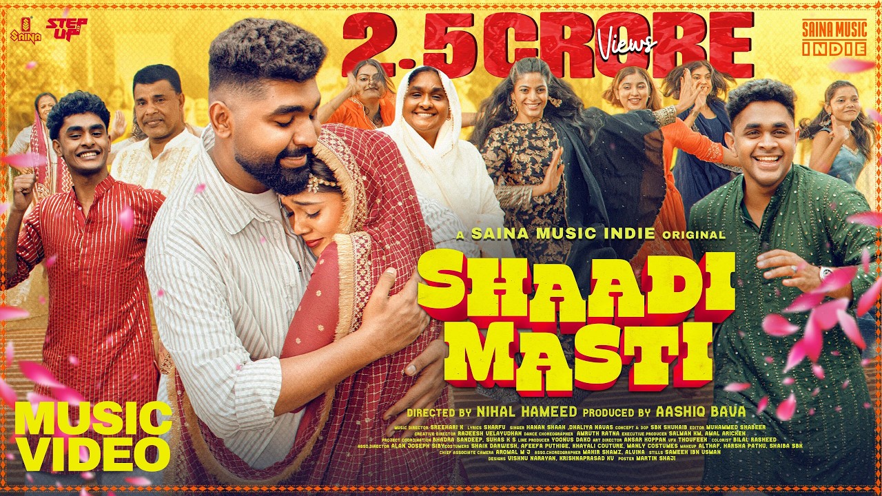 Shaadi Masti l Sreehari K | Hanan Shaah | Official Music Video l Saina Music Indie