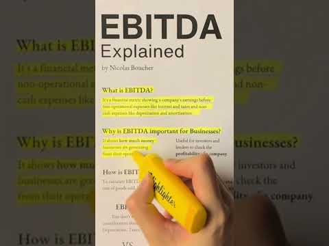 EBITDA Explained Simply #finance #knowledge
