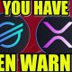 XRP XLM CRASH ALERT