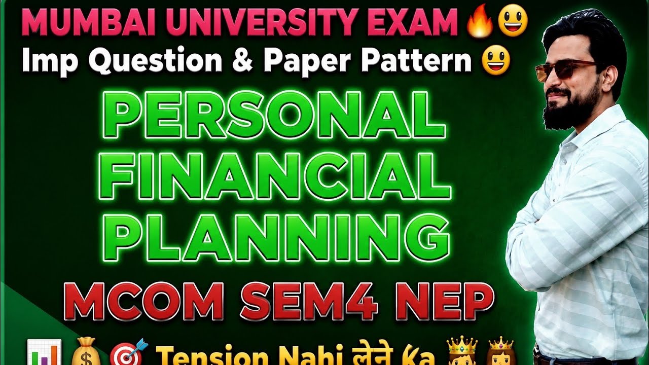 Personal Financial Planning|Mcom sem4nep|Most Imp Question|Paper Pattern|University Solution|Ark sir
