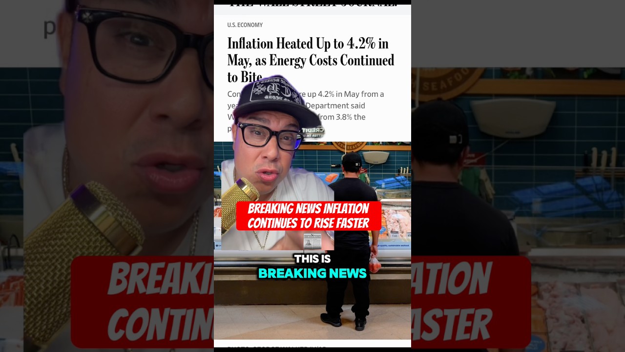 Breaking News Inflation Rises Faster! #shorts #money #finance  #breakingnews #economy #inflation