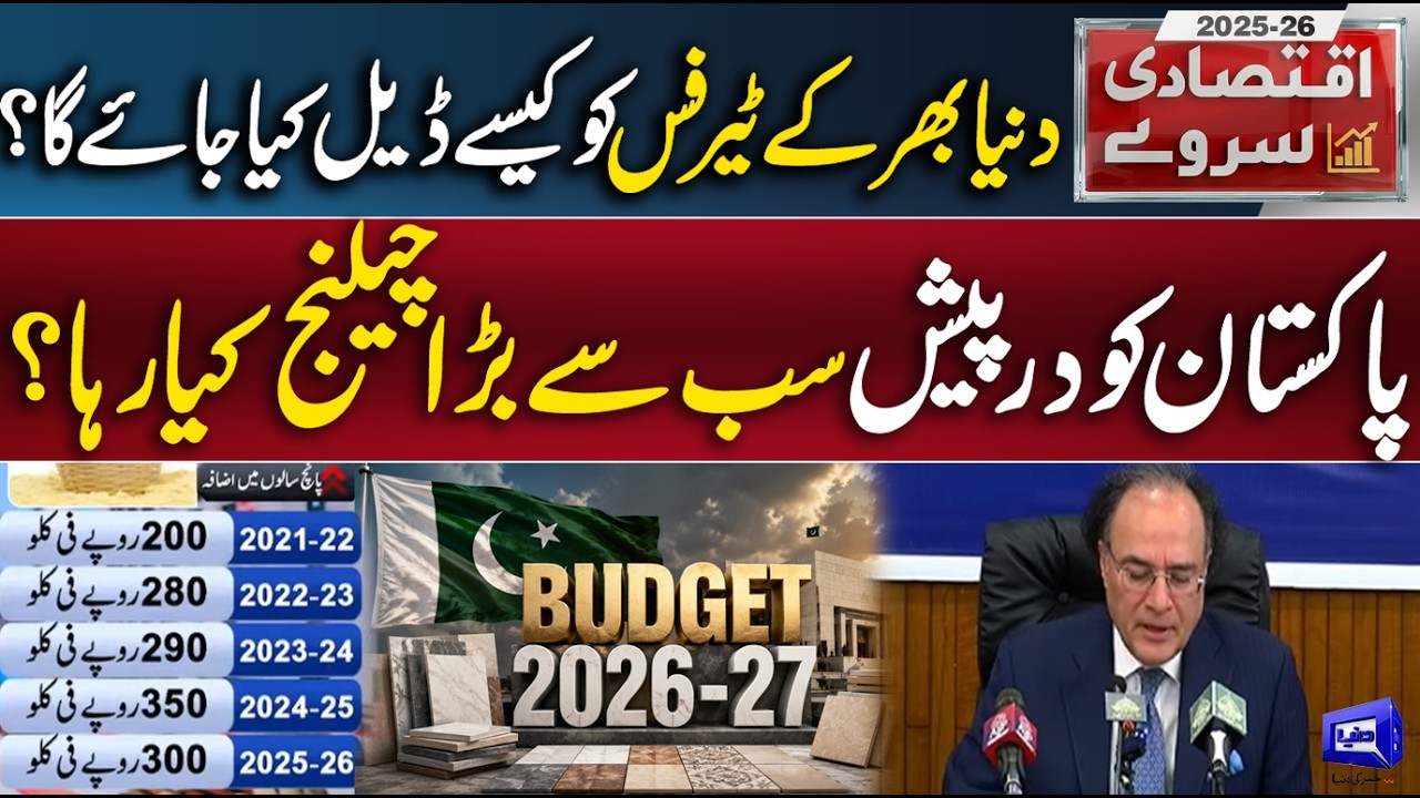 Pakistan Economic Survey Released! Finance Minister Muhammad Aurangzeb Addresses Nation | Dunya News