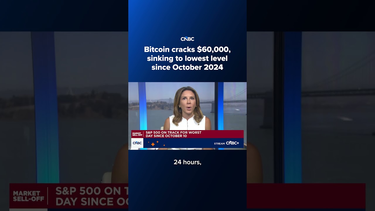 Bitcoin cracks $60,000 sinking to lowest level since October 2024