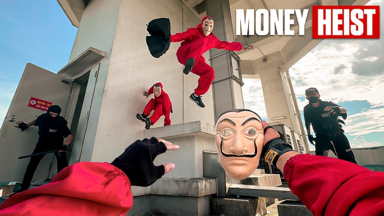 Parkour MONEY HEIST Season 1 l Escape From Police Chase in REAL LIFE (Epic Parkour Escape POV Chase)