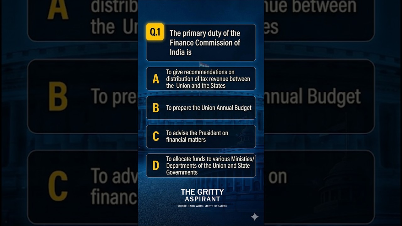 Can You Solve This 2021 Polity PYQ? | Finance Commission”  #politypyq #shorts