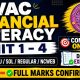 VAC FINANCIAL LITERACY | UNIT 1 - 4 | COMPLETE ONE SHOT | DU/SOL/REGULAR/NCWEB | DETAILED EXPLAINATI