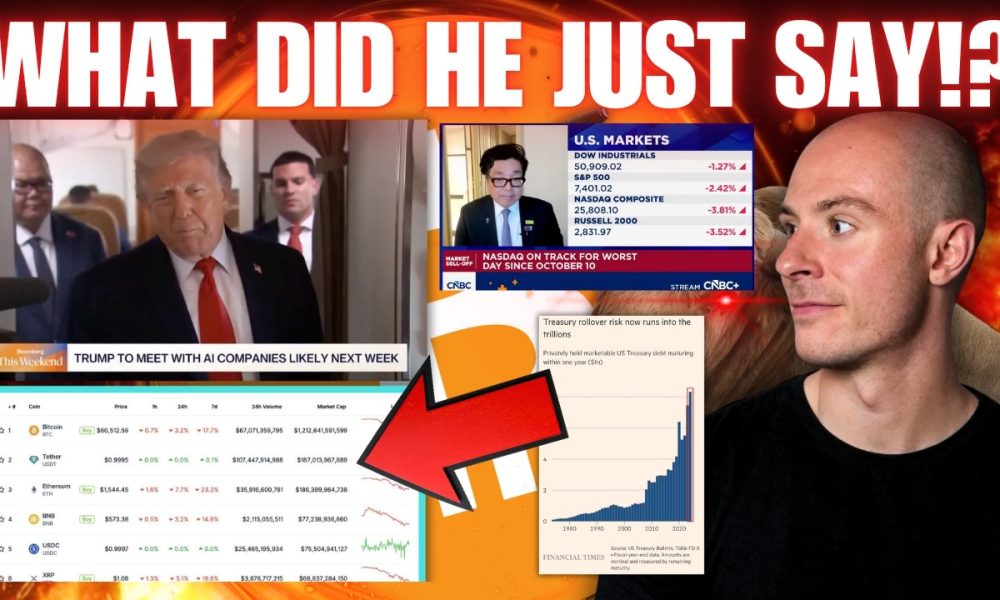 Trump Just Revealed Bombshell Coming Next Week!!! Was Crypto Fiats Plan All Along!?! Tom Lee Bear!?!