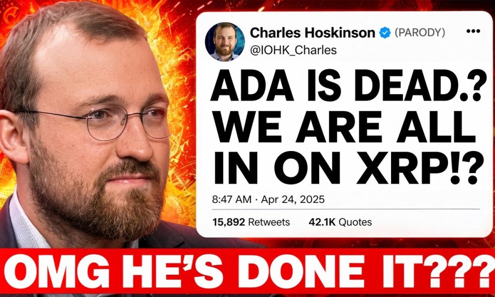 MAJOR STATEMENT: ''CARDANO (ADA) IS DEAD''?! (ALL IN ON XRP!!!?)