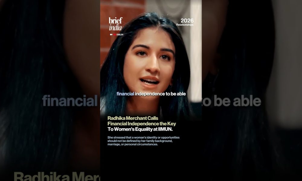 Radhika Merchant Calls Financial Independence the Key to Women's Equality at IIMUN.