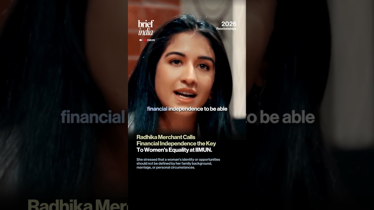 Radhika Merchant Calls Financial Independence the Key to Women's Equality at IIMUN.