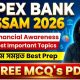 Apex Bank Assam Preparation 2026 | Financial Awareness Last Minute Best Prep + Free MCQs PDF