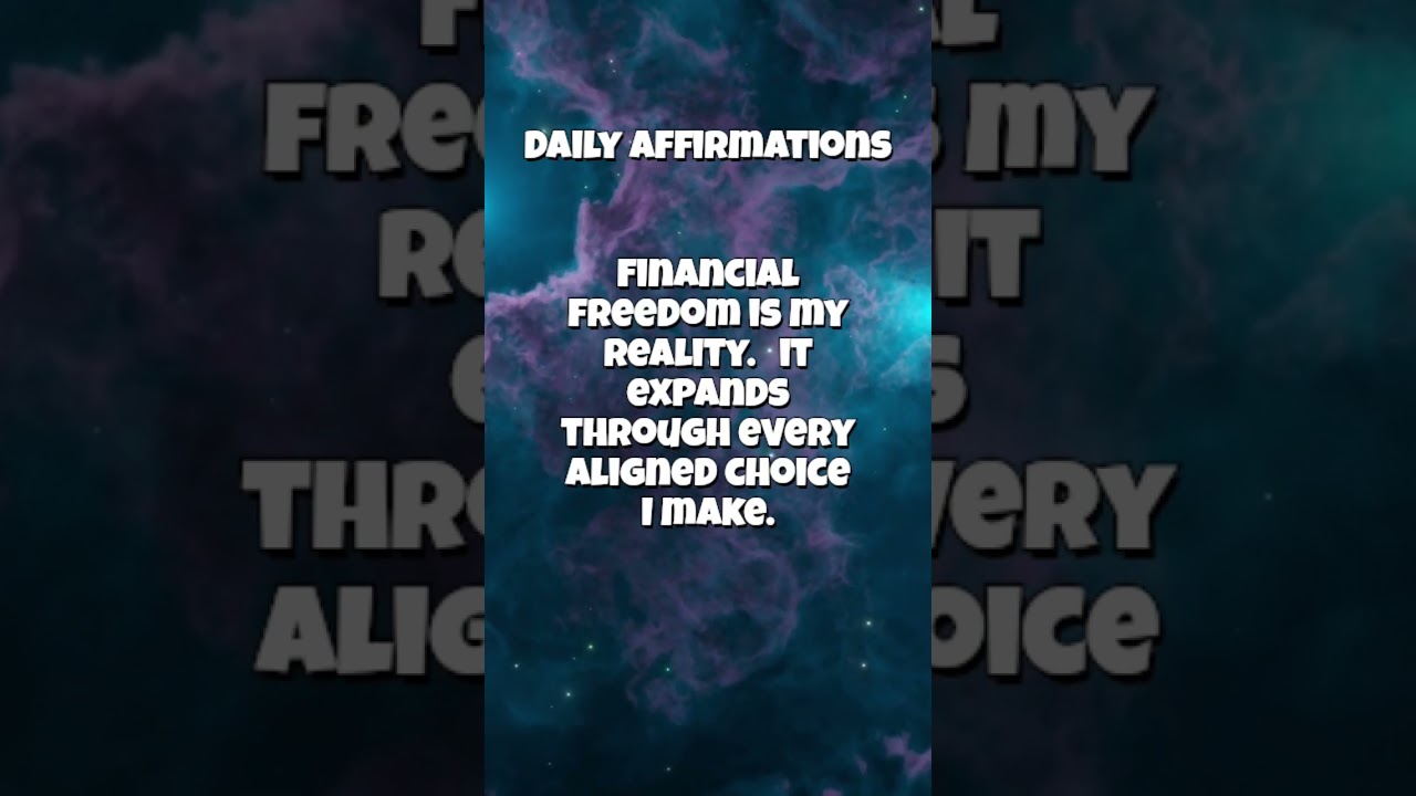 Align With Financial Freedom! #ytshort #affirmations  #shortvideo #shorts #ytviral #freedom #yt
