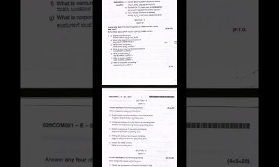 KUD | Financial services | July 2025 | B.com 6th sem Question paper
