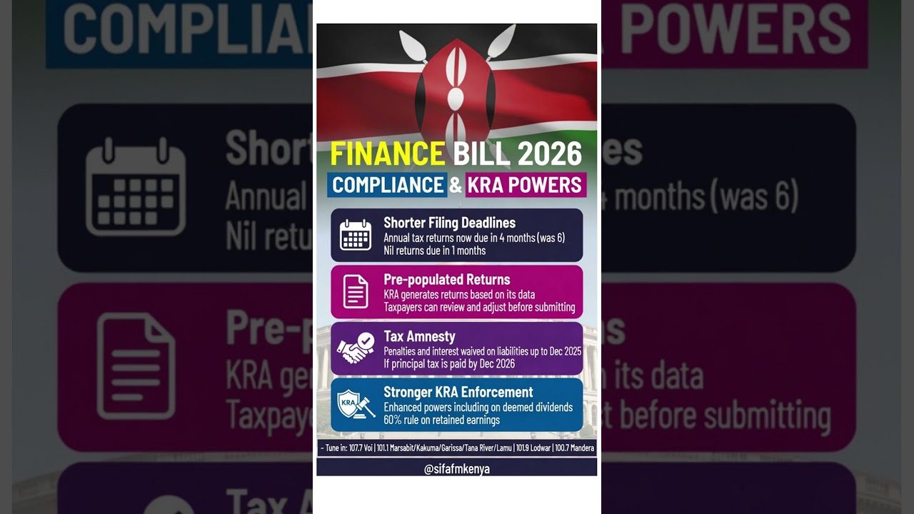Finance Bill 2026: New Rental Tax, PAYE Relief & Gratuity Changes Explained in Kenya
