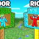 POOR vs RICH: Treehouse Battle in Minecraft