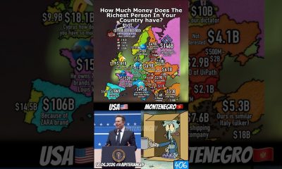 Richest person in your country V2 #shorts #geography #map #money