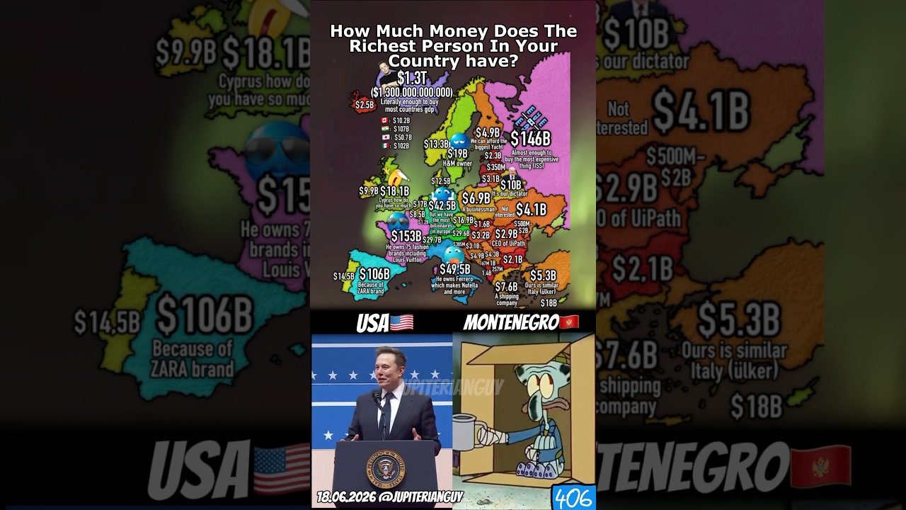 Richest person in your country V2 #shorts #geography #map #money