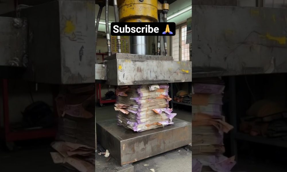 #hydraulicpress #money