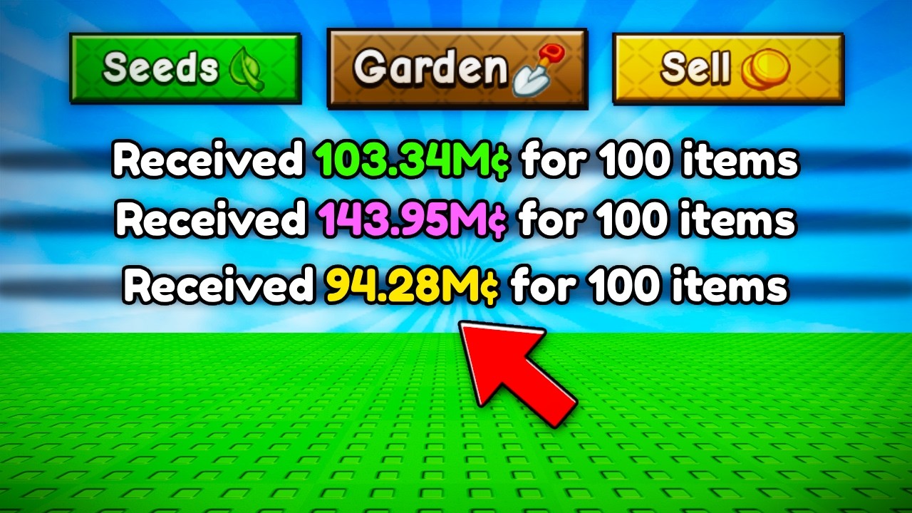 NEW METHOD to Farm MONEY *FAST* in Grow a Garden 2..