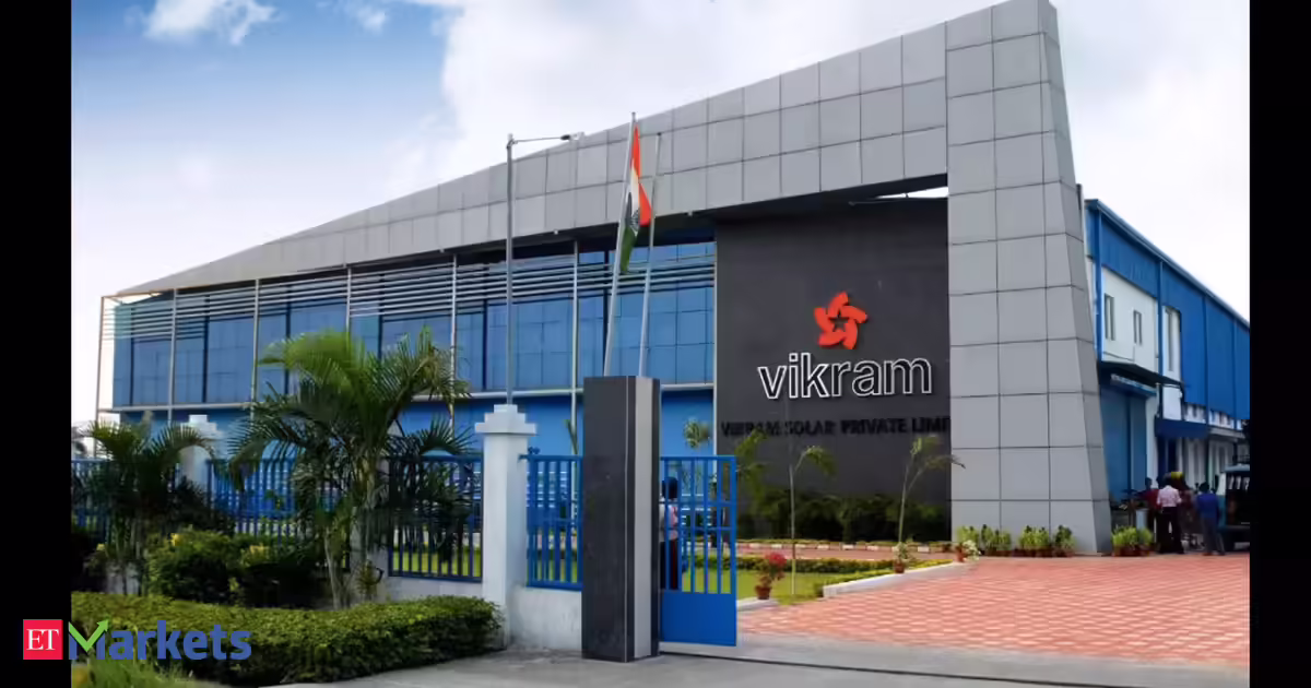 Vikram Solar shares fall 3% after NCLT admits insolvency petition against the company. Here's why
