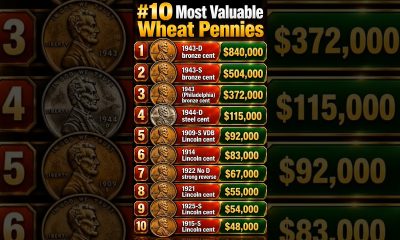 10 Most Valuable Wheat Pennies #coin #money #collection #finance #investing #fun #shorts