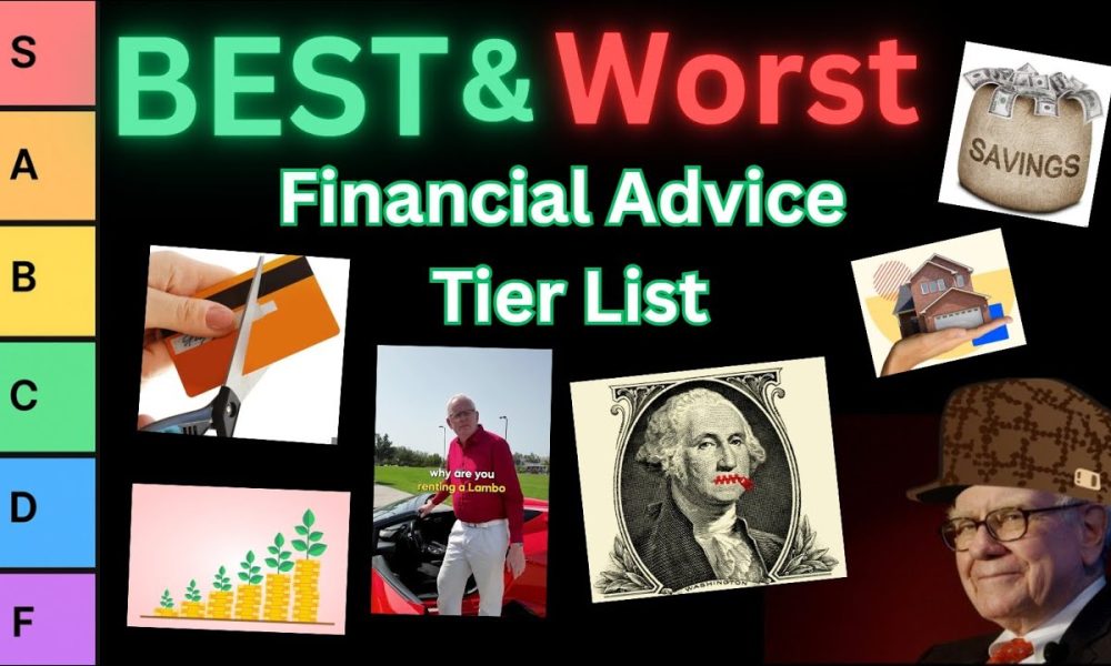 The BEST & WORST Financial Advice In Your 20s (Ultimate Tier List)