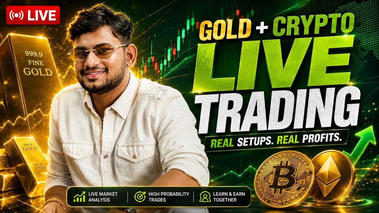 IITian Trader Live - Gold , Crypto Market Analysis - 24 JUNE