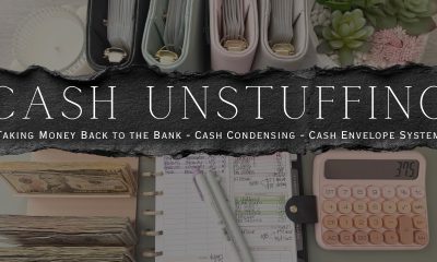 Weekly Cash Unstuffing & Cash Condensing  | Taking Money Back to the Bank | Cash Envelope System