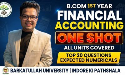 B.Com 1st Year: Financial Accounting ONE SHOT | Top 20 Expected Ques. & Numericals l All Unit Cover