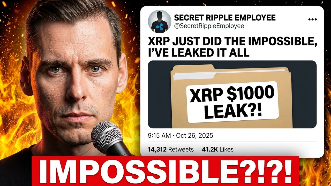 XRP INSIDER JUST LEAKED THE BIGGEST NEWS EVER??!! (IMPOSSIBLE!!!)