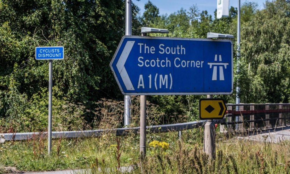 YouTuber investigates 'where the corner is' at Scotch Corner