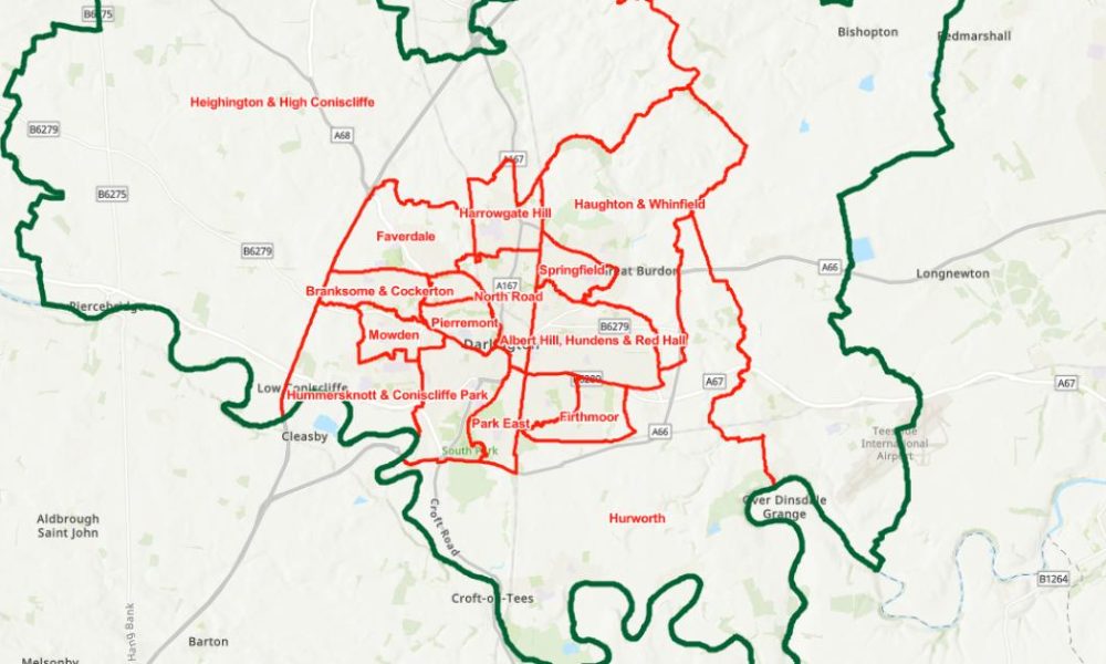 Consultation to close on new council wards for Darlington