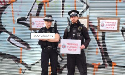 Manchester City Centre business raided and arrest made
