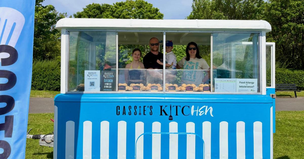 Bishop Auckland ice cream cart transformed into Scotch egg stall
