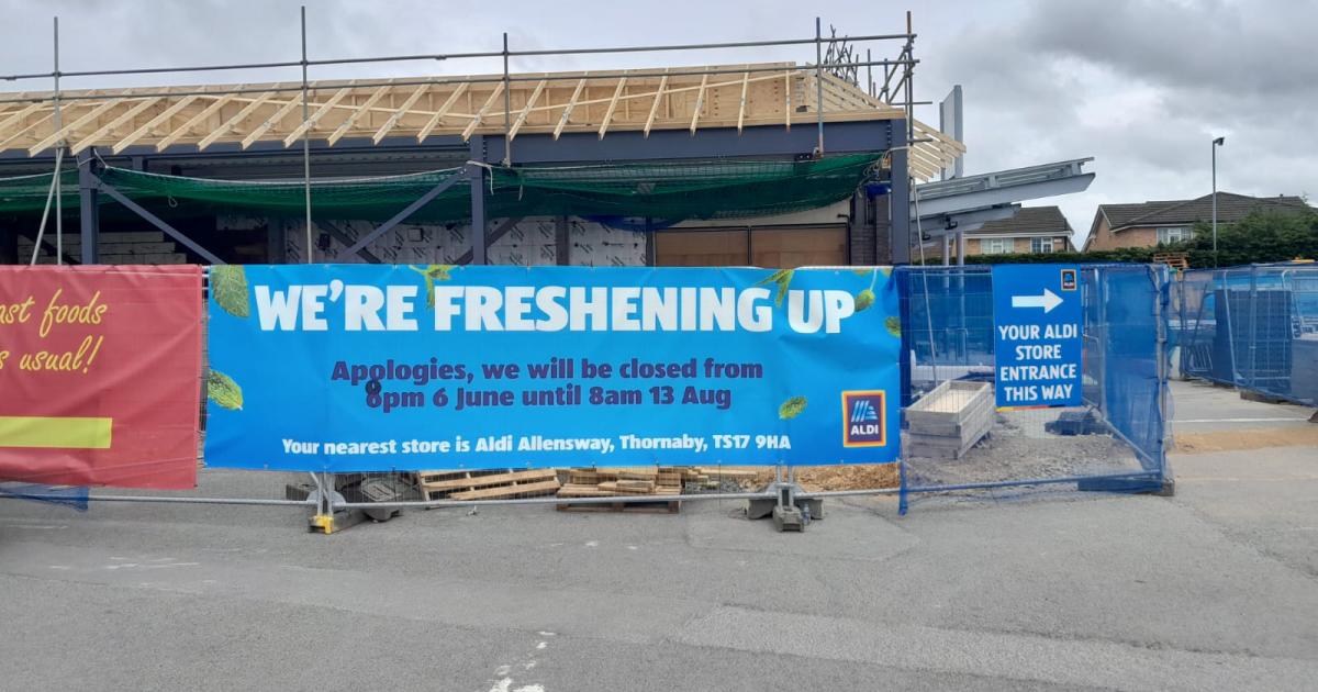 Aldi in Yarm to shut for two months as major extension begins