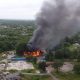 Massive fire at site of former Camelot theme park