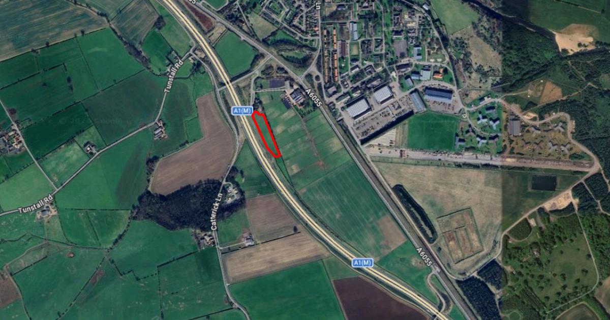 Dog exercise field planned beside A1(M) at Catterick Village