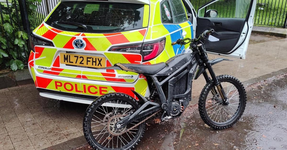 Greater Manchester Police seize Sur-Ron in Farnworth