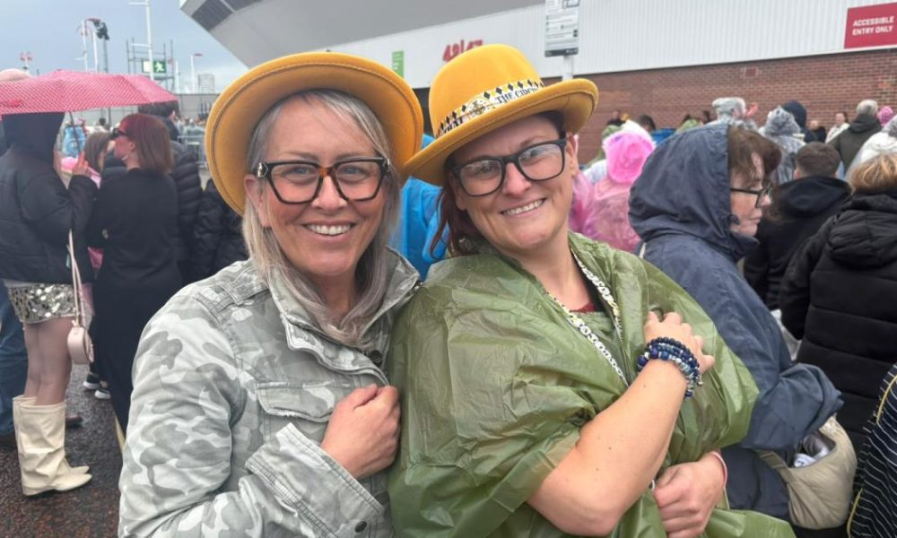 Excited crowds queue for Take That's return to Sunderland