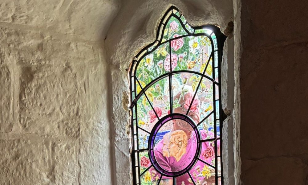 New stained glass window at Merchant Adventurers Hall, York