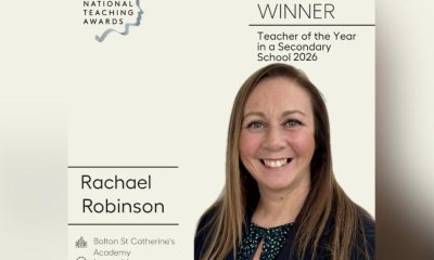 Bolton St Catherine's Academy teacher honoured with Pearson Award