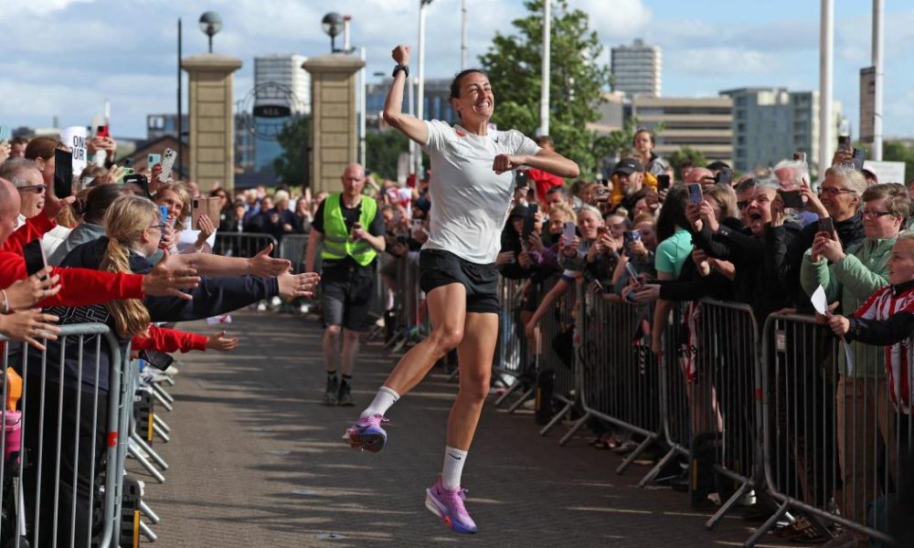 Jill Scott 'in a lot of pain' after finishing mammoth challenge