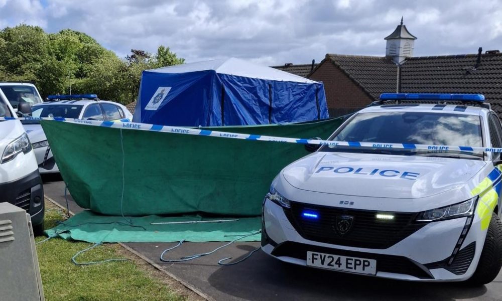 Path taped off and blue tent erected after Peterlee incident