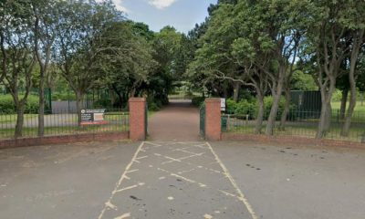 Travellers set up at Locke Park, Redcar as some gates locked