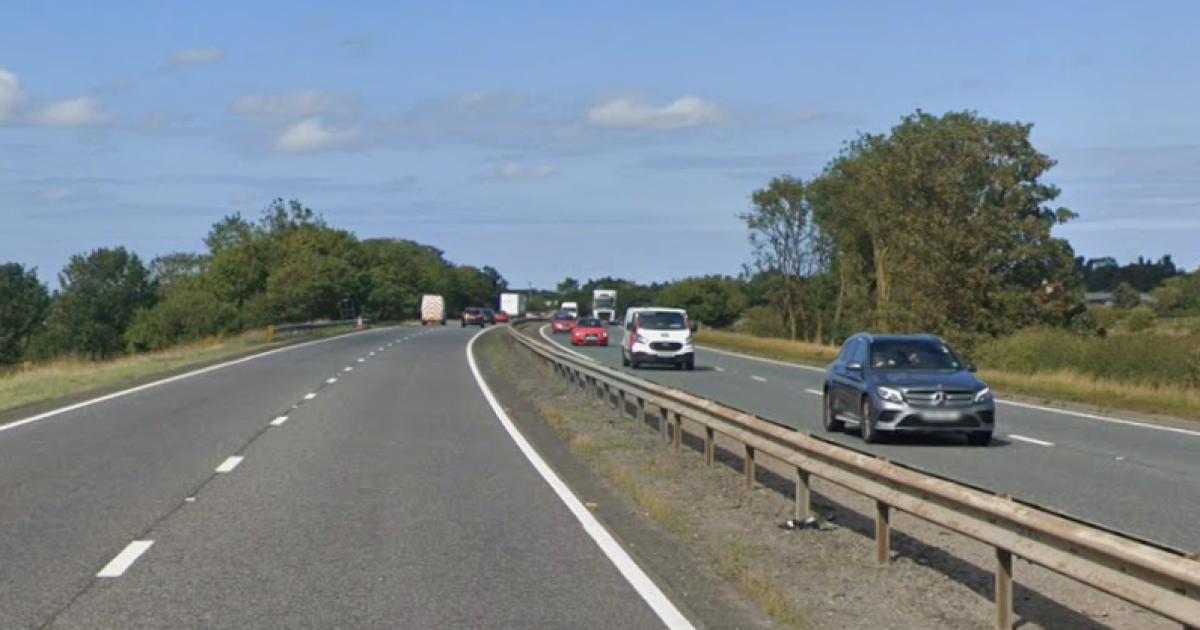 Teenager taken to hospital after car comes off A19 near Yarm