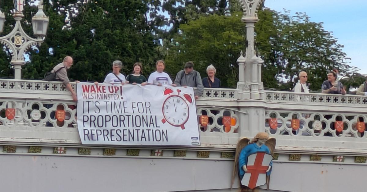 York protest for Wake Up Westminster electoral reform calls