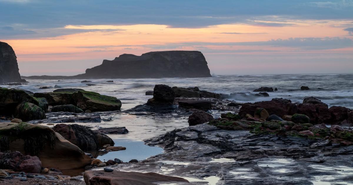 Saltwick Bay - the 'rugged' isolated beach near Whitby